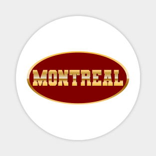 Gold Montreal Magnet